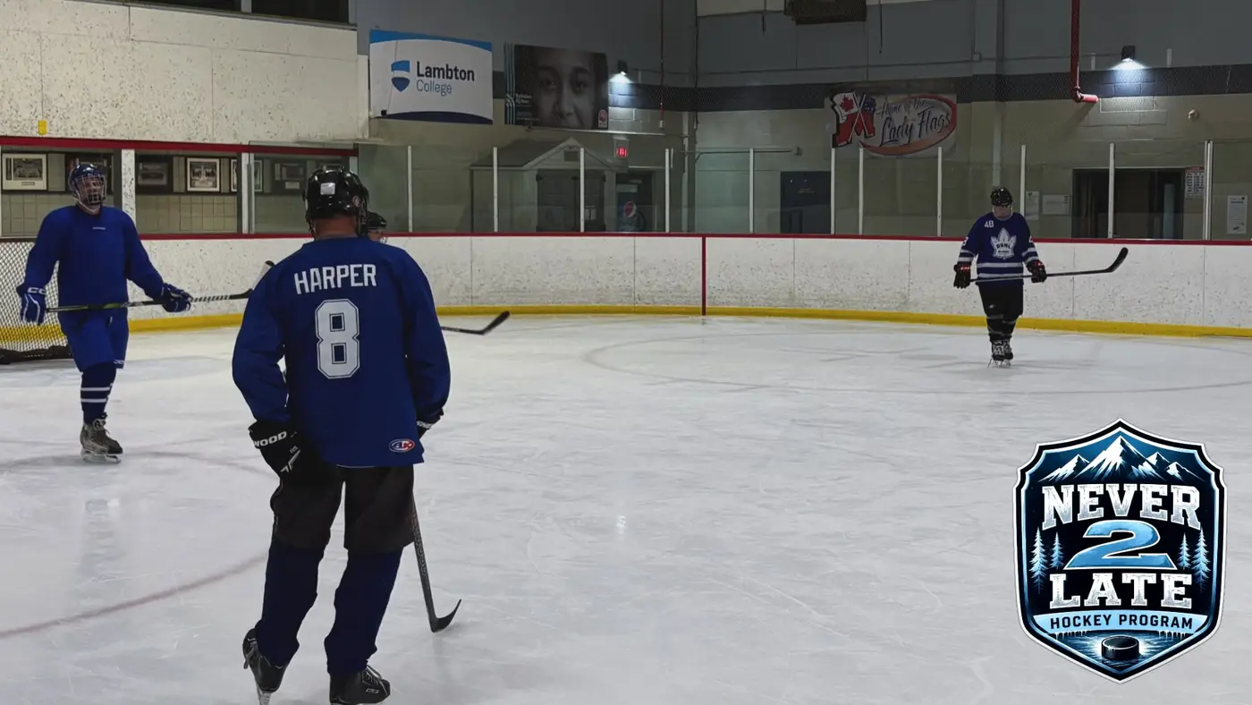 Players resetting for a drill